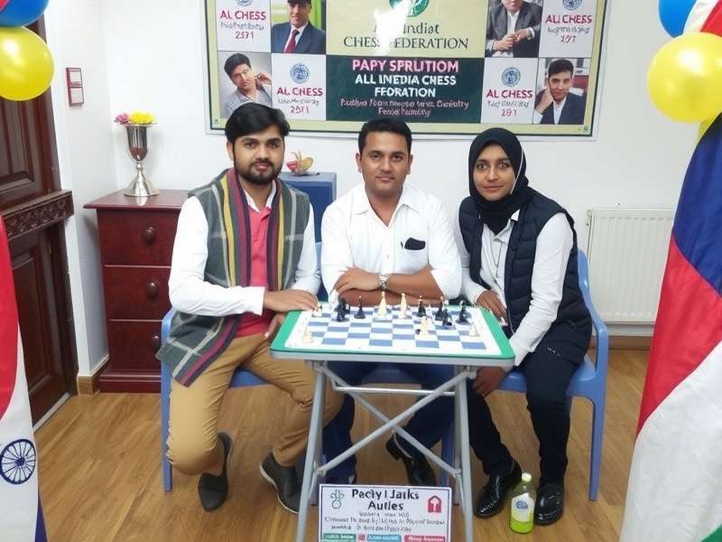 Young chess players competing in a tournament